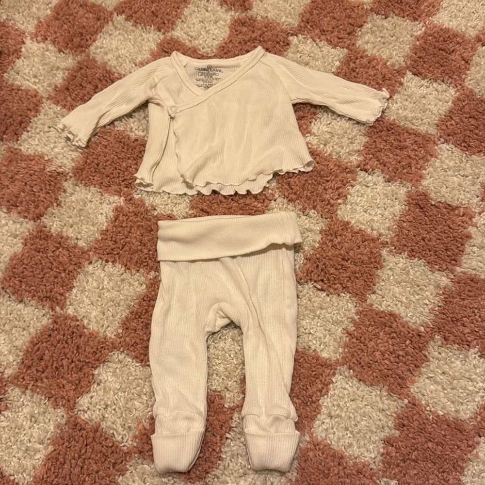 Caden Lane Cream Kids Matching Set